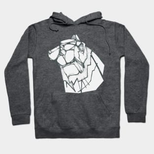 Polar bear hand drawn illustration Hoodie